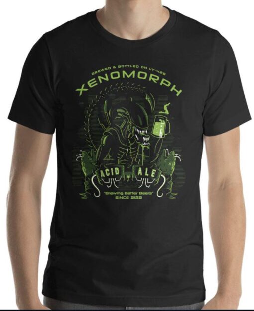 Acid ale Xenomorph alien vs preditor T Shirt THD