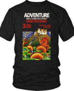 Adventure Atari 2600 Retro Vintage Video Game Box Art Unisex T-Shirt THD