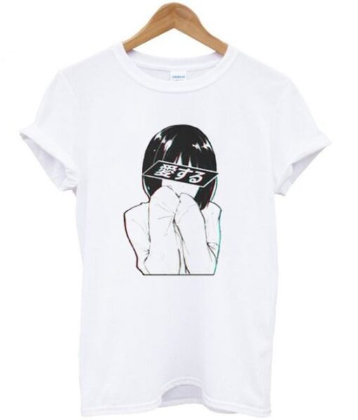 Aisuru Japanese Girl Graphic T-shirt ZNF08