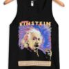 Albert Einstein black tank top
