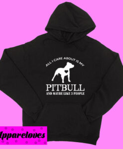 All I Care About is My Pitbull Hoodie pullover