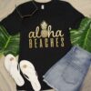 Aloha Beaches Pineapple Black Vinyl Tshirt DAP