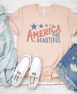 America The Beautiful Flag Tee ZNF08