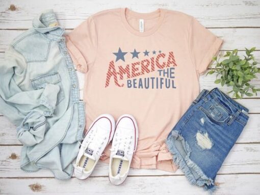 America The Beautiful Flag Tee ZNF08