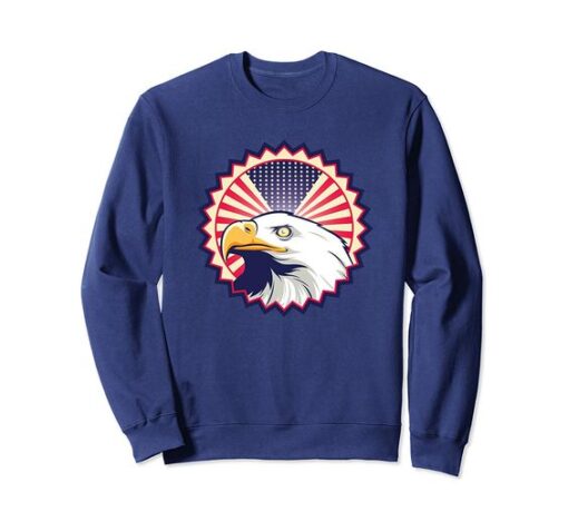 American Eagle USA Flag Sweatshirt DAP