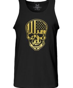 American Flag Skull Tank Top