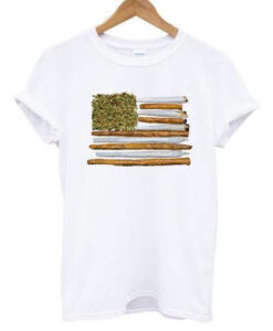 American Flag Weed t-shirt