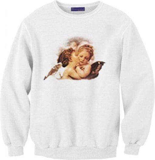 Angel Cheek Kiss Sweatshirts DAP