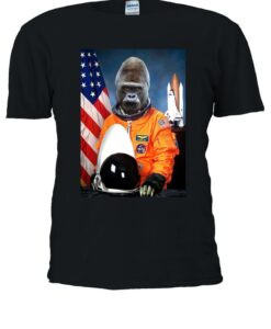 Astronaut Funny Gorilla Monkey Space T-shirt