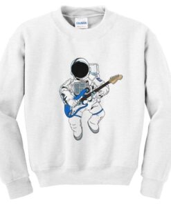 Astronaut playing guitar sweatshirt DAP