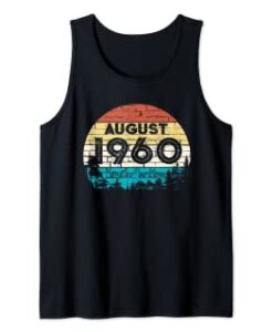 August 1960 60th Birthday TANK TOP THD