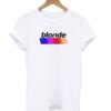 BLONDE White T shirt ZNF08