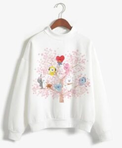 BT21 Women Sleeve Sweatshirt ZNF08