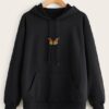 BUTTERFLY BLACK HOODIE AY