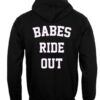 Babes ride out hoodie BACK ay