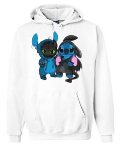 Baby Toothless and Baby Stitch Hoodie