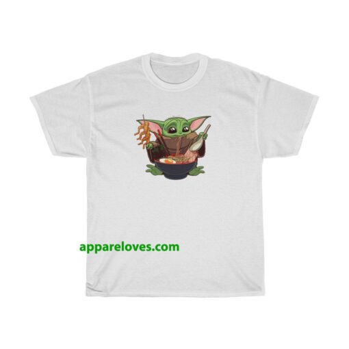 Baby Yoda Eat Ramen T Shirt THD