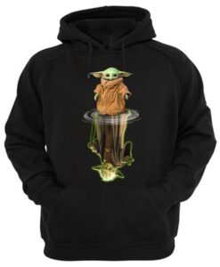 Baby Yoda Water Mirror Reflection Yoda Hoodie