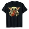 Baby Yoda hug Violin shirt