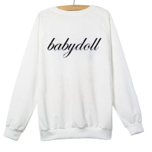 Babydoll White Sweatshirt DAP