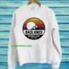 Badlands National Park Retro Mountain Sweatshirt thd