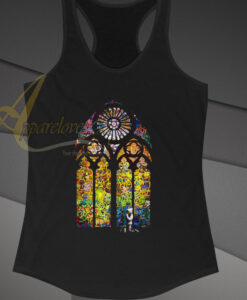 Banksy Stained Glass Window Graffiti tanktop