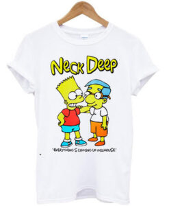 Bart Simpson Neck Deep t-shirt