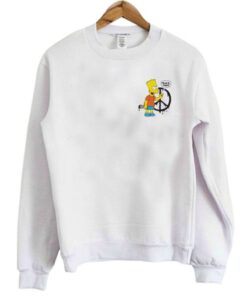 Bart Simpson Peace Man Sweatshirt