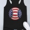 Baseball American Flag Tank ZNF08