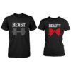 Beauty & Beast Couple T-shirt THD