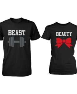 Beauty & Beast Couple T-shirt THD