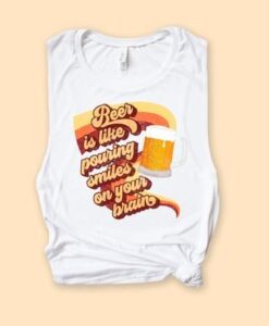 Beer Smiles Muscle Tank ZNF08