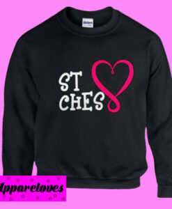 Best Bitches pink heart Sweatshirt