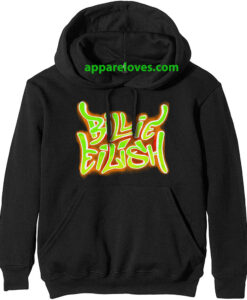 Billie Eilish Airbrush Flames HOODIE THD