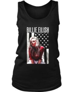 Billie Eilish Usa Flag Art Women's Tank Top DAP