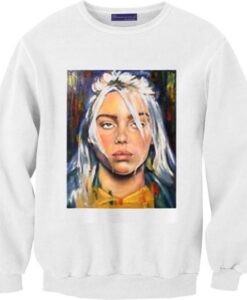 Billie Eilish paint art Sweatshirts DAP