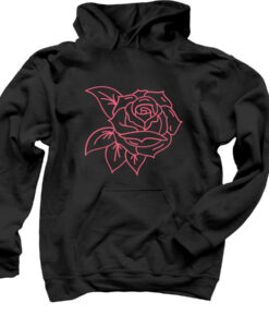 Black rose hoodie THD