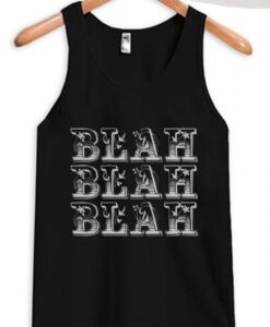 Blah Blah Blah BlackTank Top ZNF08