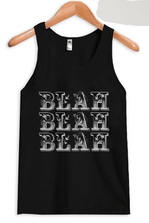 Blah Blah Blah BlackTank Top ZNF08