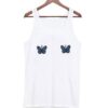 Blue Ribbed Butterfly Tanktop ZNF08