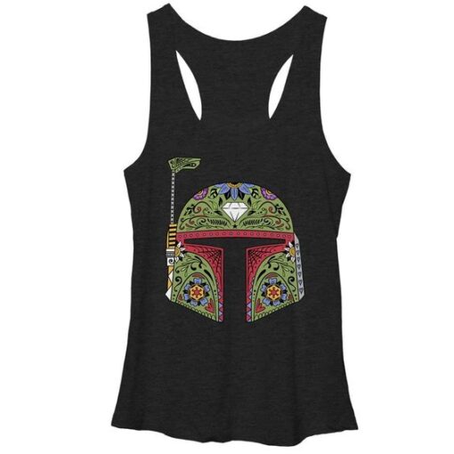 Boba Fett Sugar Skull Racerback Tank ZNF08