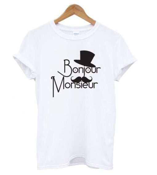 Bonjour Monsieur' T-shirt ZNF08