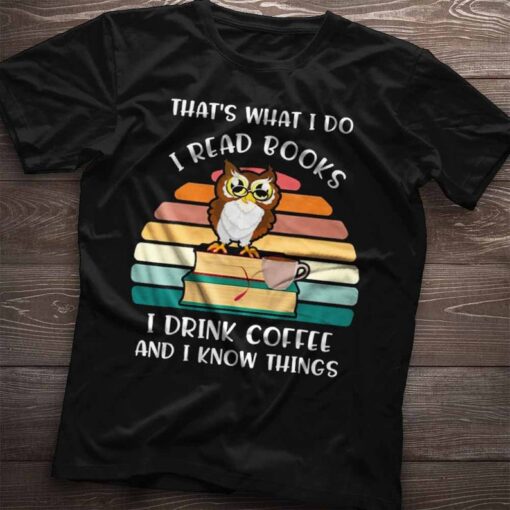 Books and Coffee Shirt