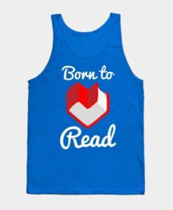 Born to Read Books Tanktop ZNF08