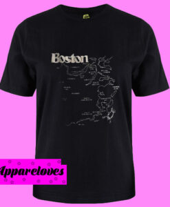 Boston Map T Shirt