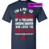 Boston Red Sox Dad Daughter T-Shirt THD