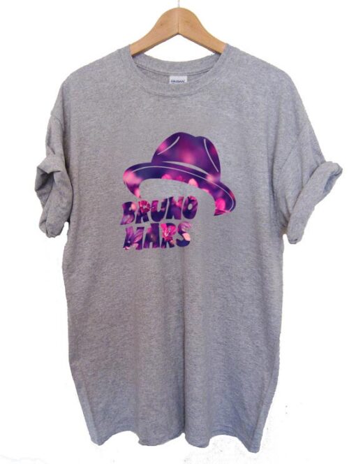 Bruno Mars Hat T Shirt Size S,M,L,XL,2XL,3XL