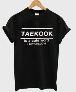 Bts Taekook Is a Cute Word T-Shirt ZNF08