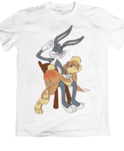 Bugs Bunny Spanks Lola Fun Funny Funshirt Joke Cult Dope Swag Unisex T Shirt