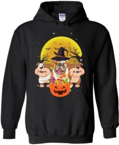 Bulldog Halloween Hoodie ZNF08